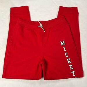 Mickey Mouse Disney Joggers Boys 8 Red Janie & Jack French Terry Cotton Blend